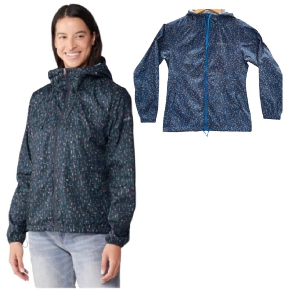 🆕 COLUMBIA Blue Speck Alpine Chill Windbreaker Lightweight Sports Jacket Size S